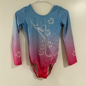 Kids Blue and Pink One Piece Swimsuit